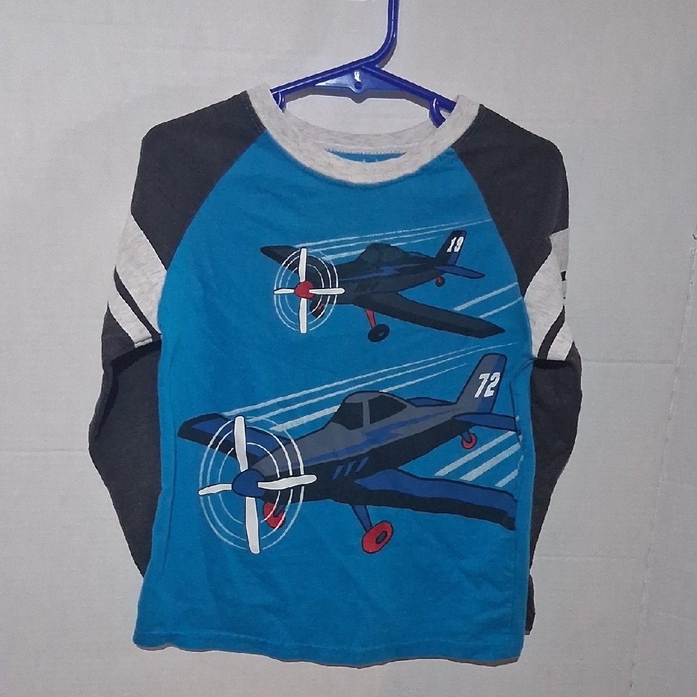 Garanimals Blue Airplane Long Sleeve Tee